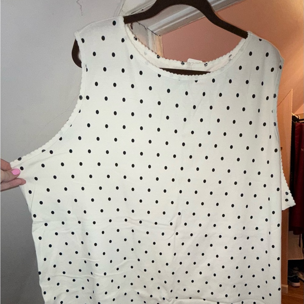 Sleeveless Top Plus Size